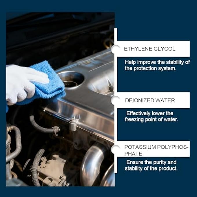 CAR COOLANT,ANTIFREEZE REDIATOR LIQUID - 355ML VEHICLE ANTI FREEZING COOLANT | FOR TRUCK AUTO SCOOTER VEHICLE MOTORCYCLE SEDAN PICKUP SUV WINTER SUMMER - Image 4